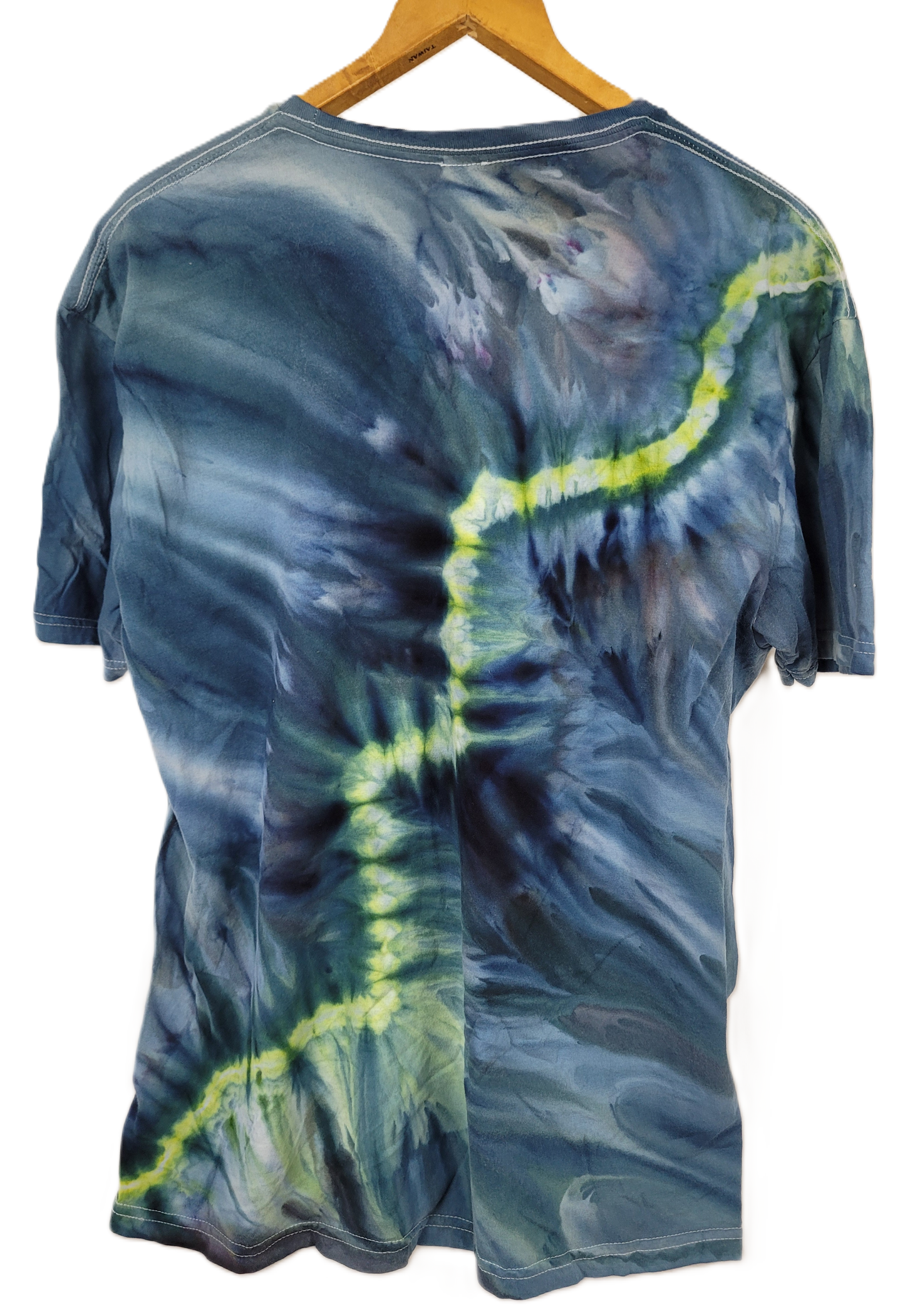 Lime Pop Lightening Bolt Tie-Dye T-Shirt - Adult, Unisex, Size XL