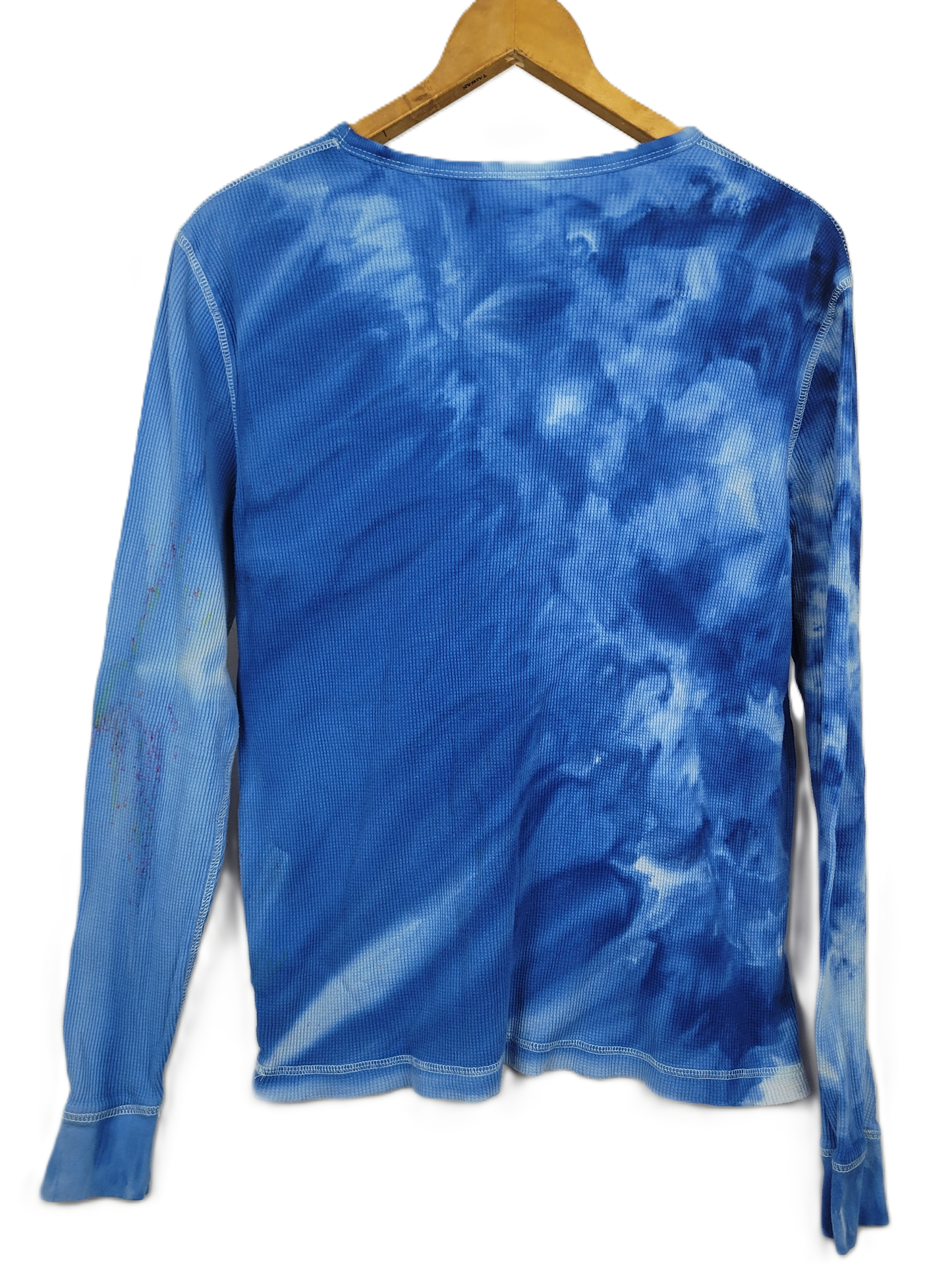 Upcycled J.Ferrar Thermal Long Sleeve Tie-Dye Shirt - Adult, Unisex, Size M