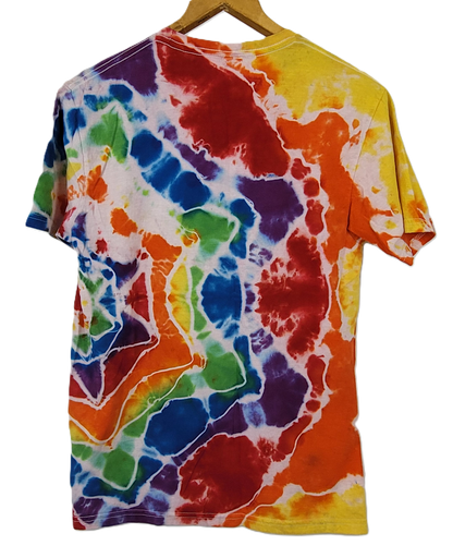 Rainbow Side Mandala Tie-Dye T-Shirt - Adult, Unisex, Size M