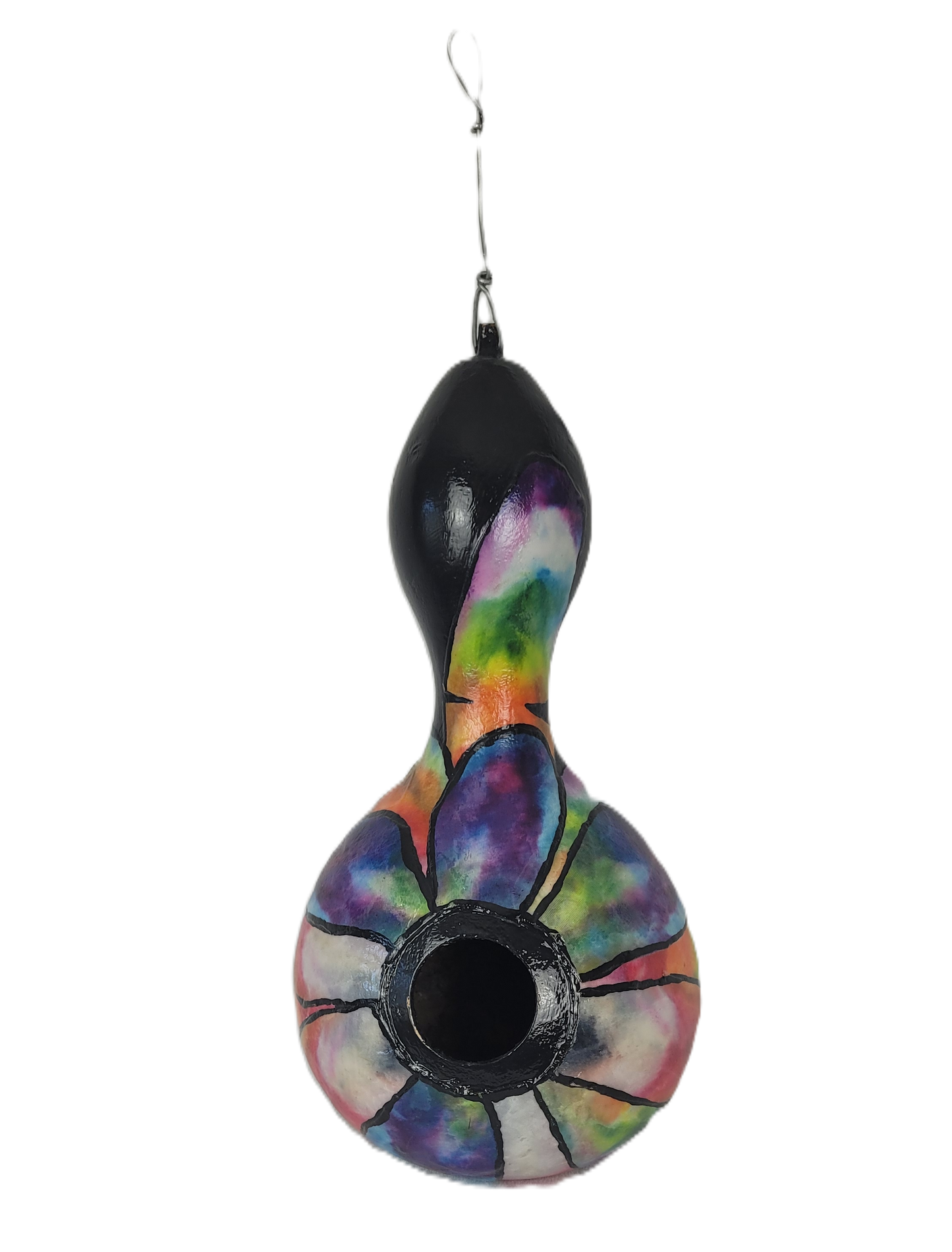 Tie-Dye Gourd Birdhouse