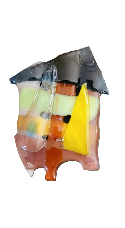 Abstract Autumn Shack Refrigerator Magnet