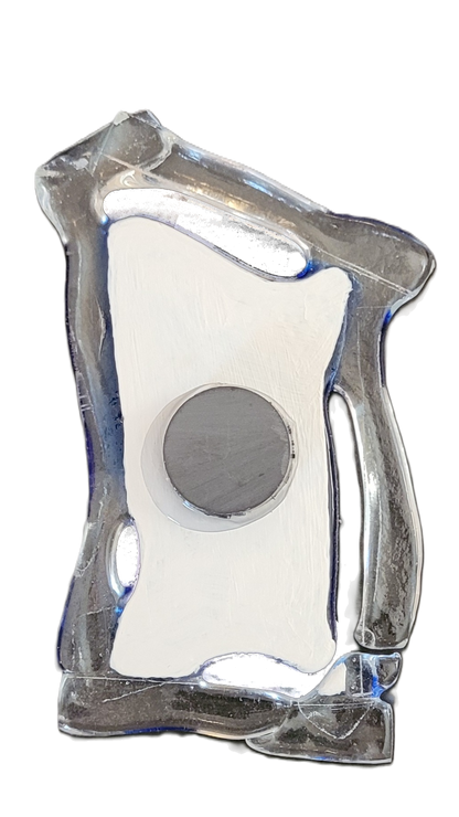 Cobalt Outhouse Abstract Refrigerator Magnet