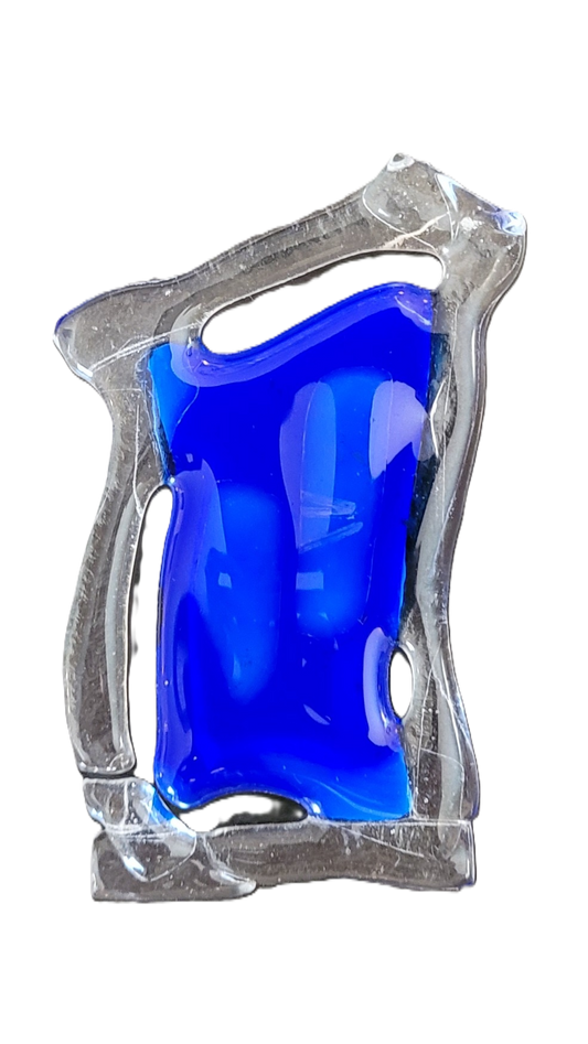 Cobalt Outhouse Abstract Refrigerator Magnet