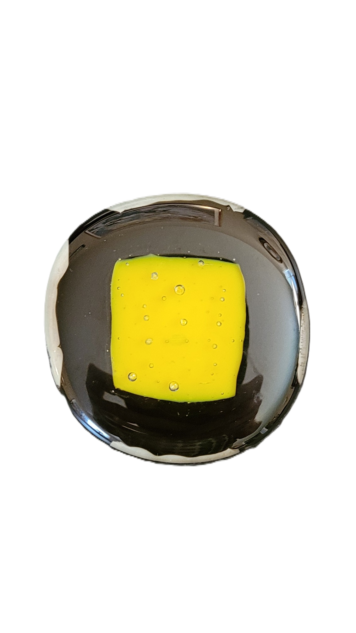 Lemon Drop Circle Refrigerator Magnet