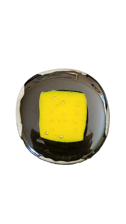 Lemon Drop Circle Refrigerator Magnet
