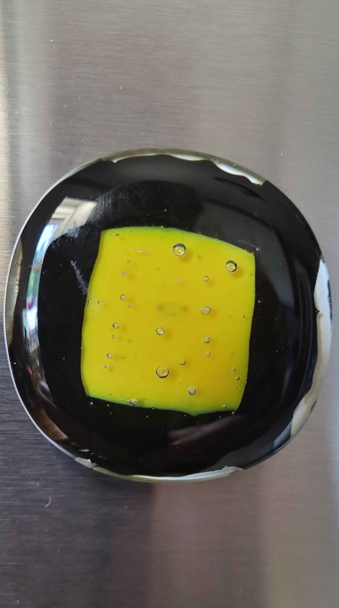Lemon Drop Circle Refrigerator Magnet