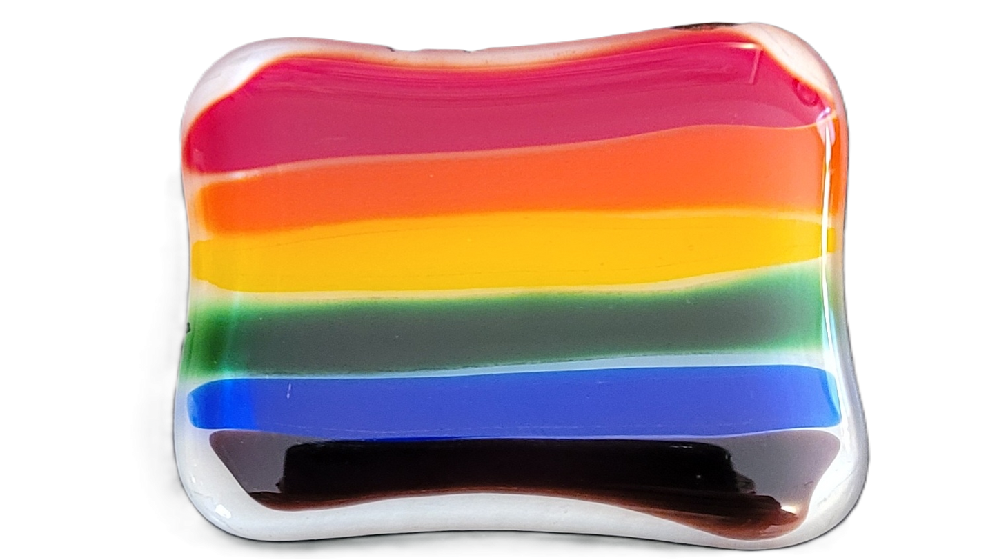Rainbow Horizon Block Refrigerator Magnet