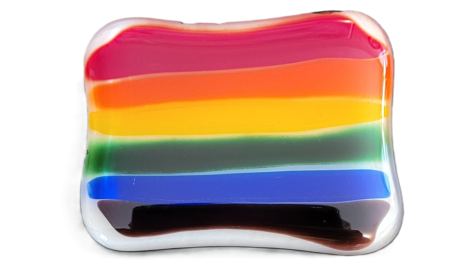 Rainbow Horizon Block Refrigerator Magnet
