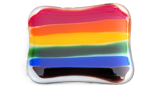 Rainbow Horizon Block Refrigerator Magnet