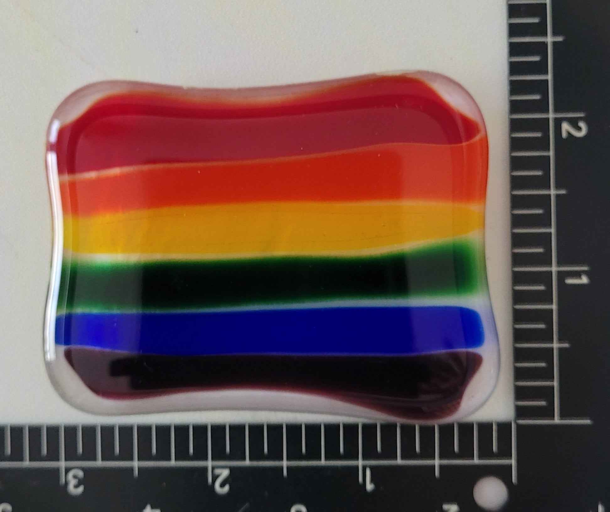 Rainbow Horizon Block Refrigerator Magnet