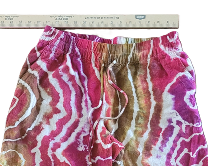 "Sunset Canyon" - Upcycled Linen Blend Pants – Adult, Unisex, Size M - Re-Used Relics
