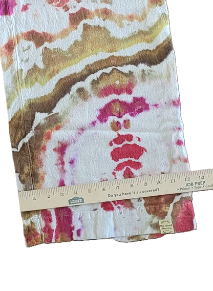 "Sunset Canyon" - Upcycled Linen Blend Pants – Adult, Unisex, Size M - Re-Used Relics