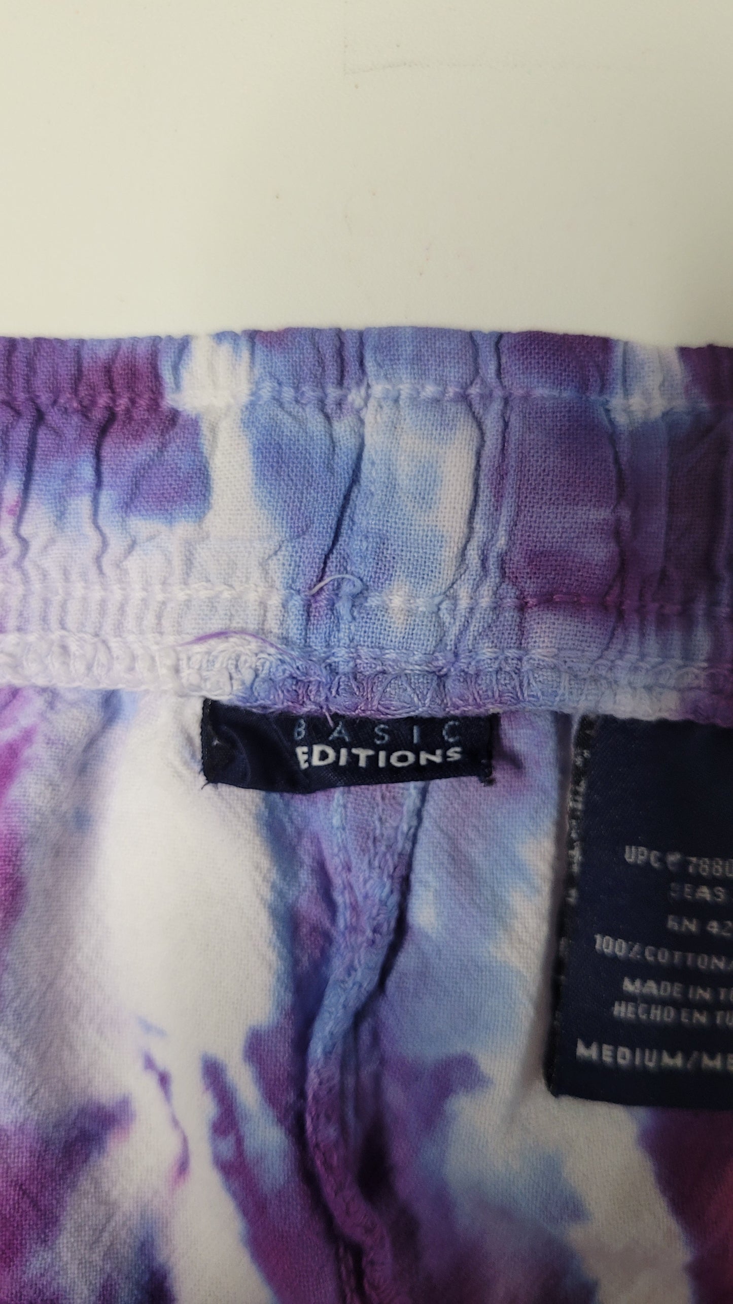 Berry Mist Upcycled Capris - Adult, Unisex, Size M - Re-Used Relics