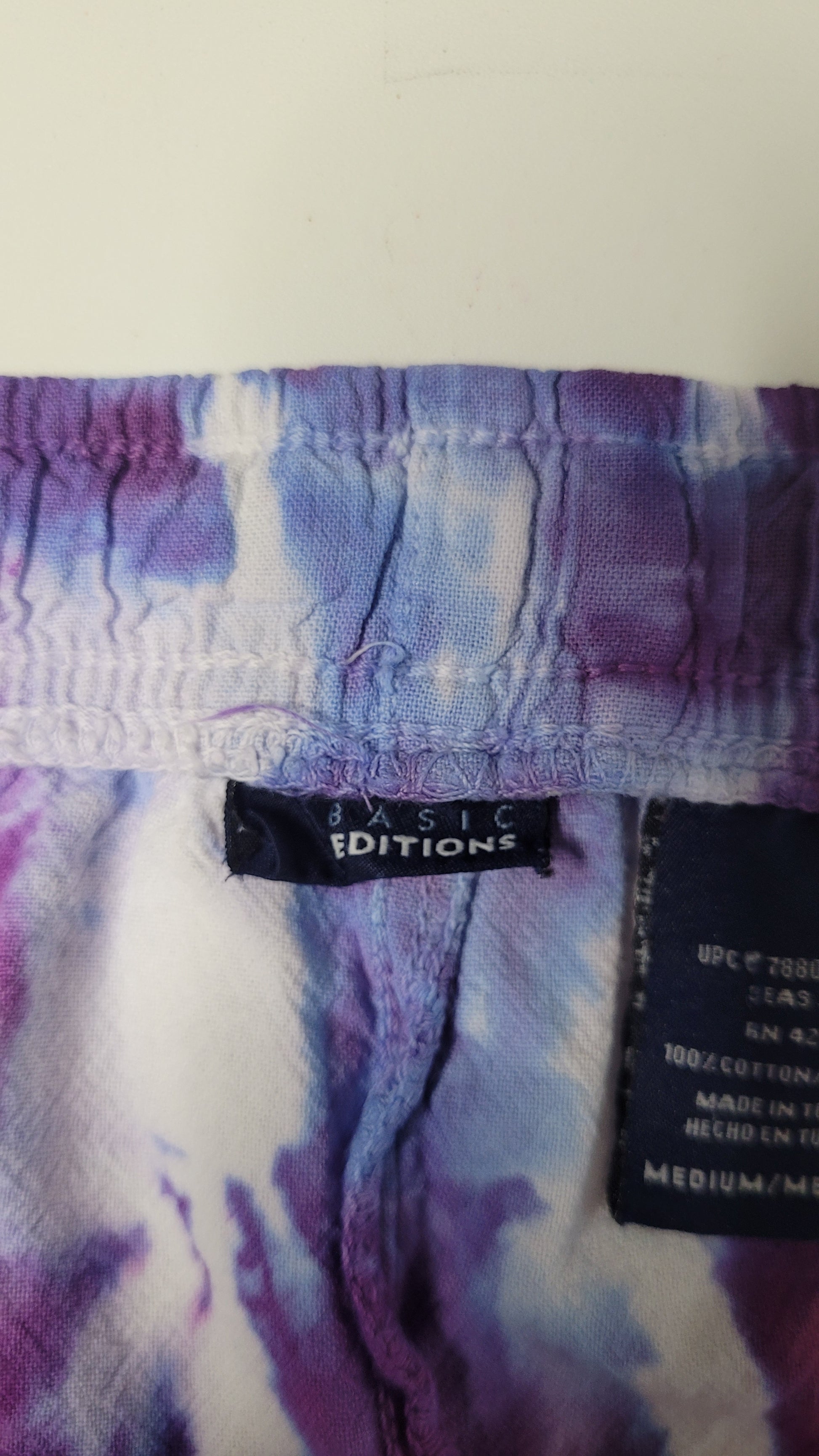 Berry Mist Upcycled Capris - Adult, Unisex, Size M - Re-Used Relics