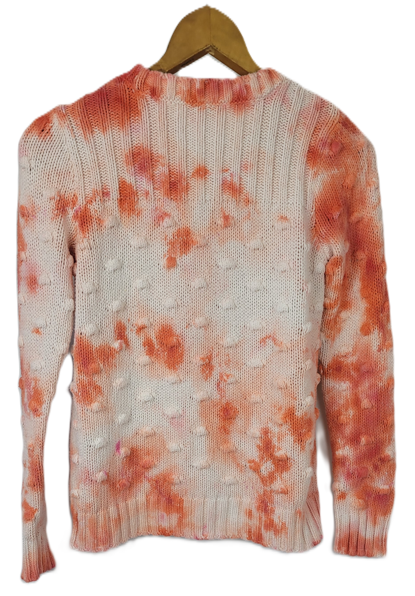 Peach Prosecco Upcycled Sweater – Adult, Ladies, Size S