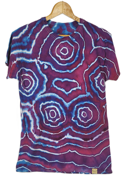 Ultraviolet Agate Tie-Dye T-Shirt – Adult, Unisex, Size M - Re-Used Relics