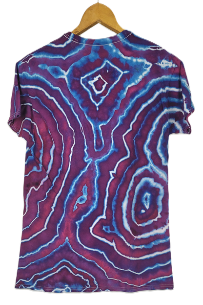 Ultraviolet Agate Tie-Dye T-Shirt – Adult, Unisex, Size M - Re-Used Relics