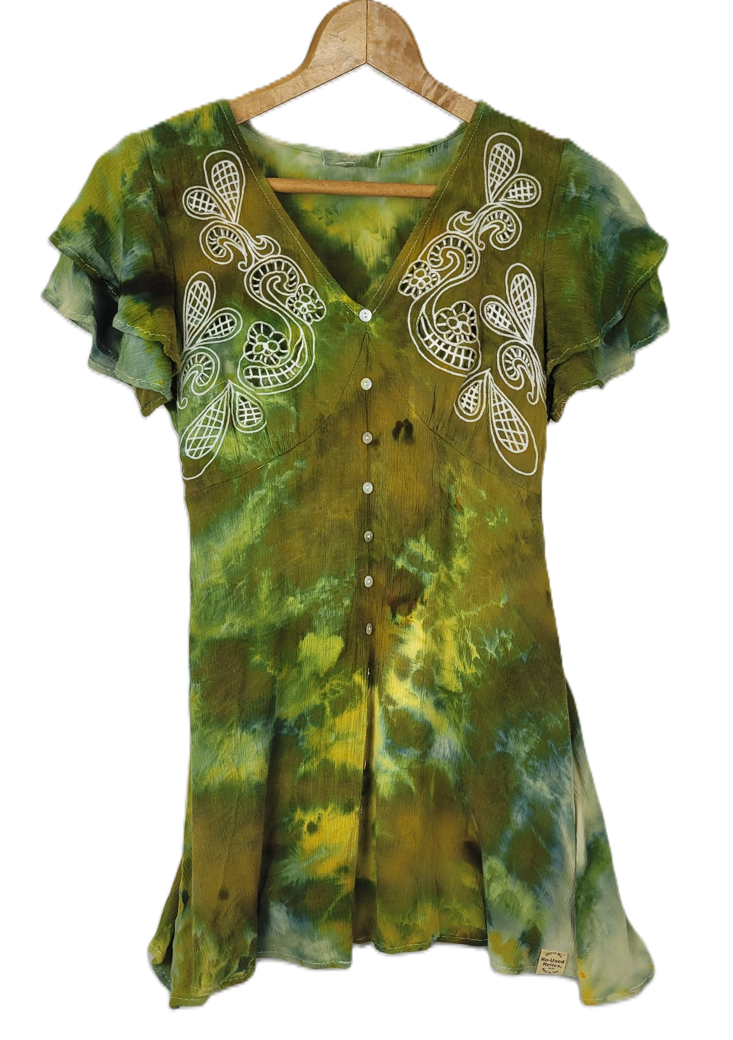 Gilded Grove Upcycled Rayon Dress - Adult, Ladies, Size S
