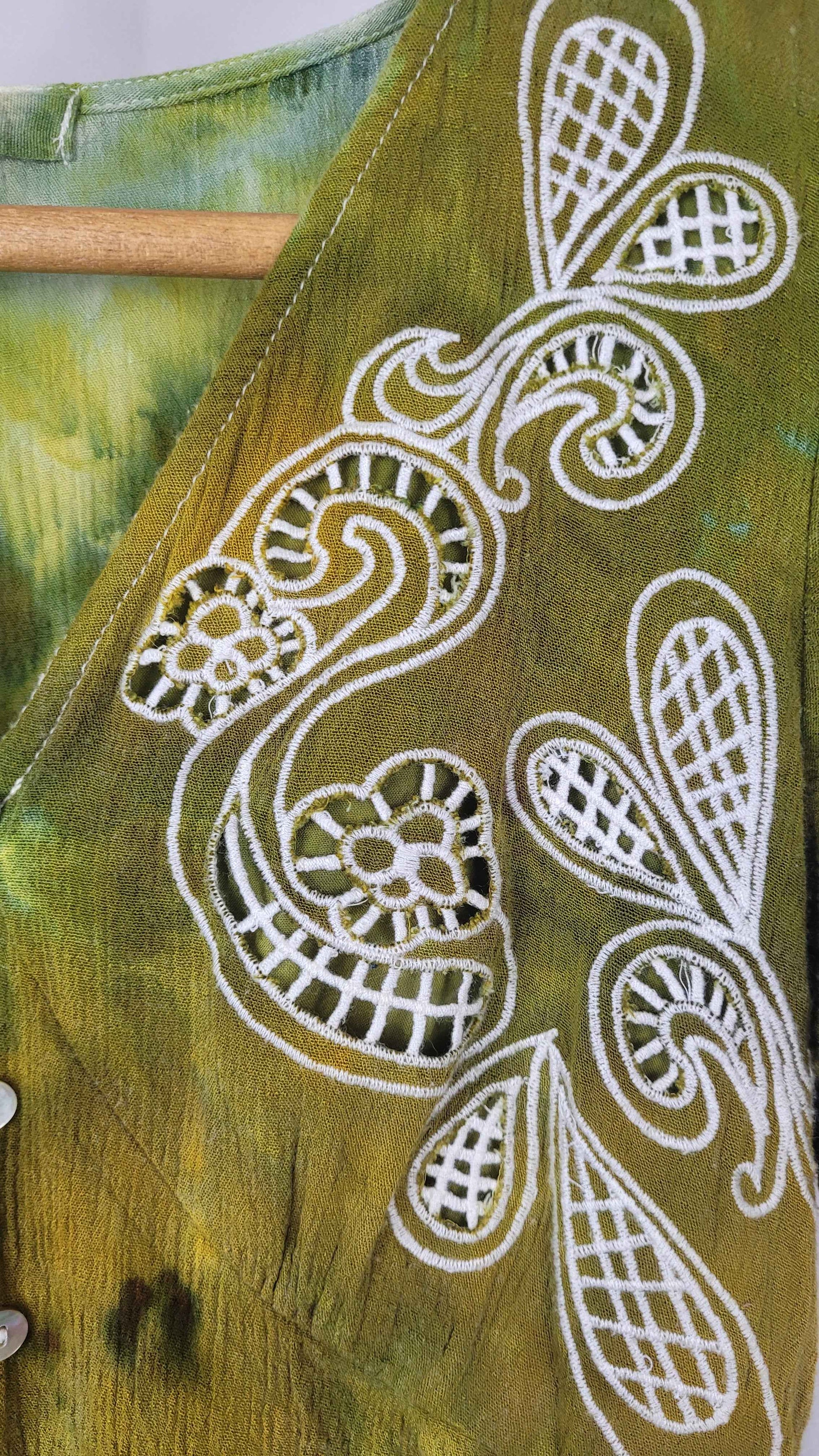 Gilded Grove Upcycled Rayon Dress - Adult, Ladies, Size S