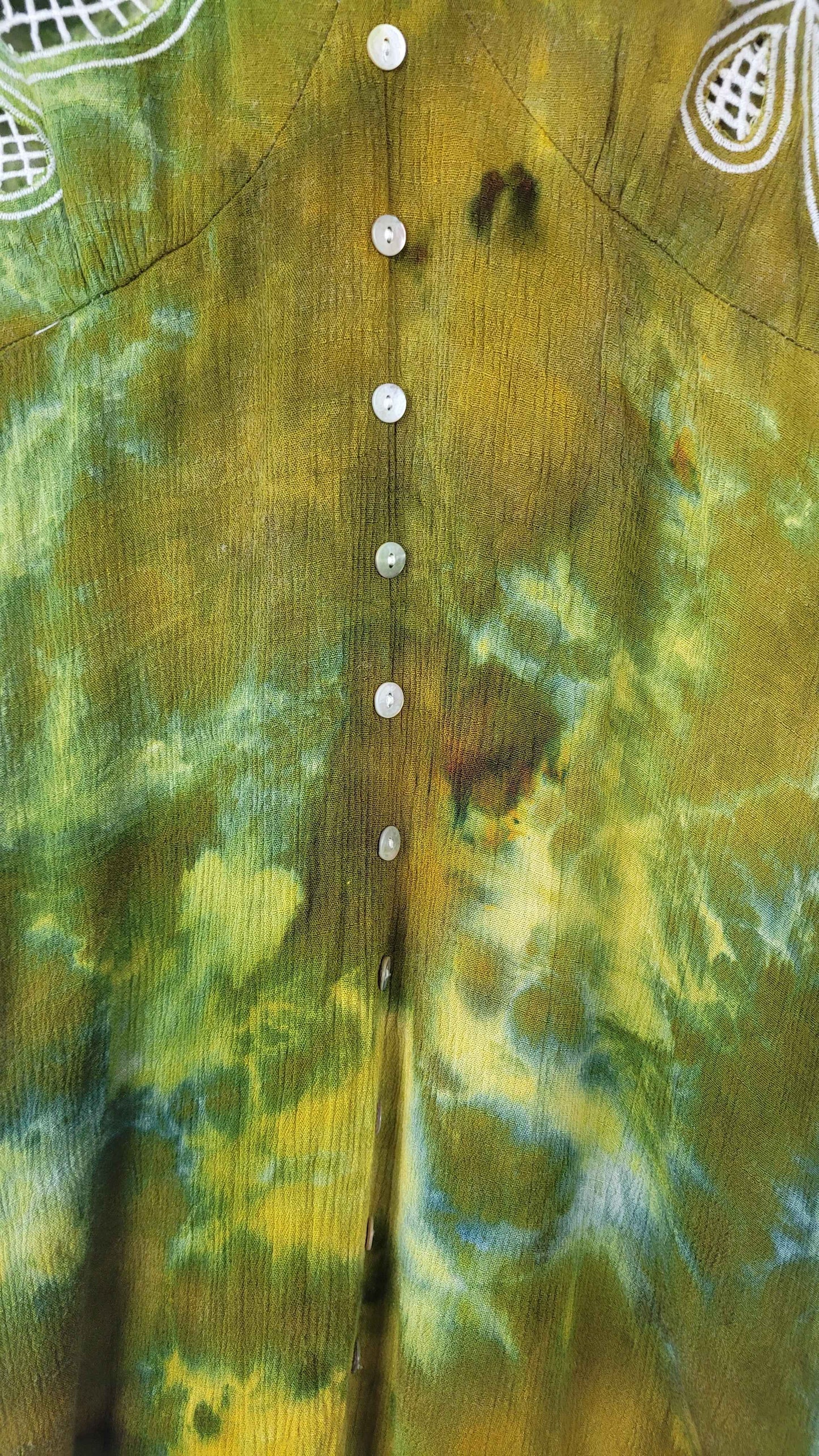 Gilded Grove Upcycled Rayon Dress - Adult, Ladies, Size S