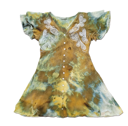 Gilded Grove Upcycled Rayon Dress - Adult, Ladies, Size S