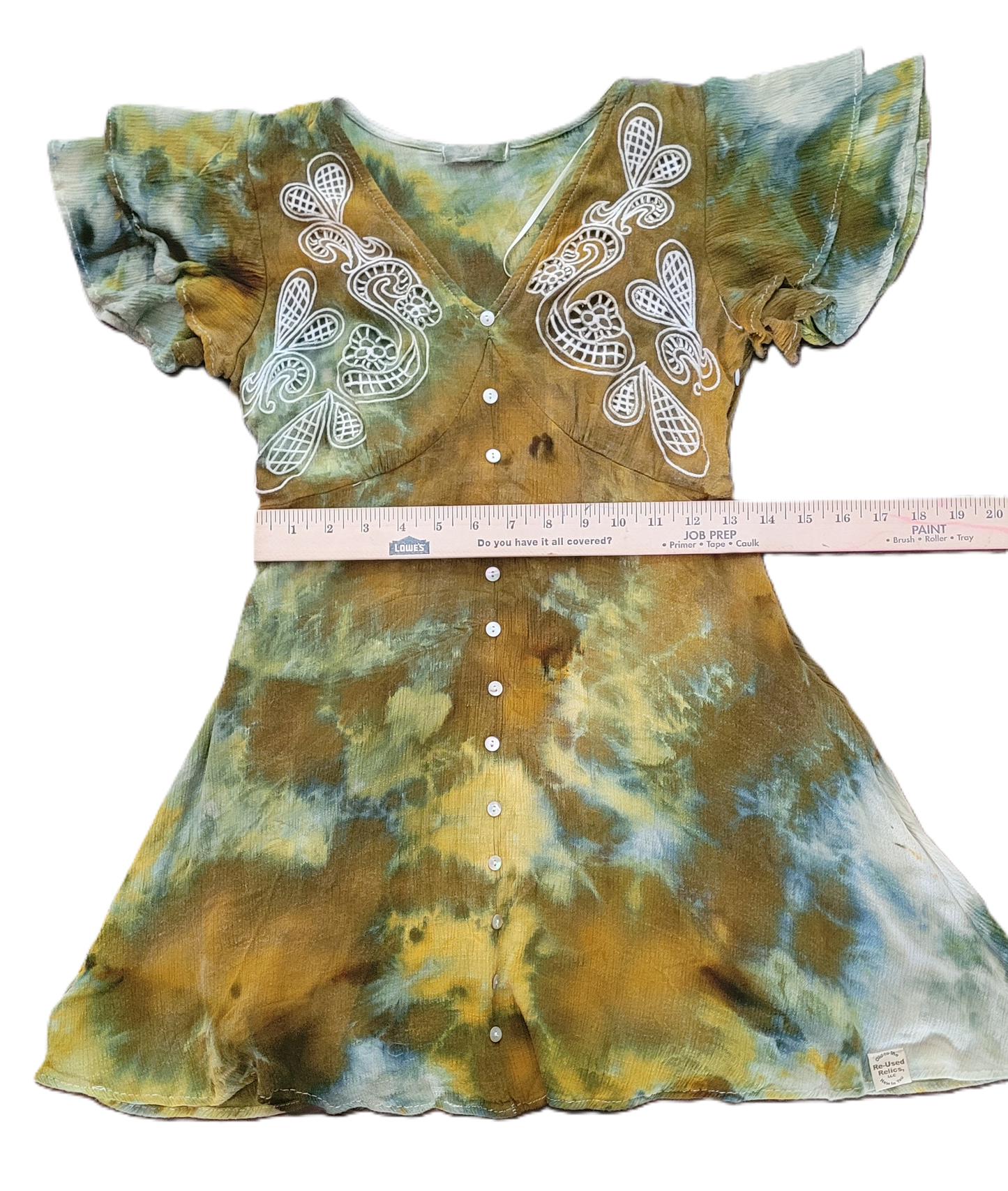 Gilded Grove Upcycled Rayon Dress - Adult, Ladies, Size S