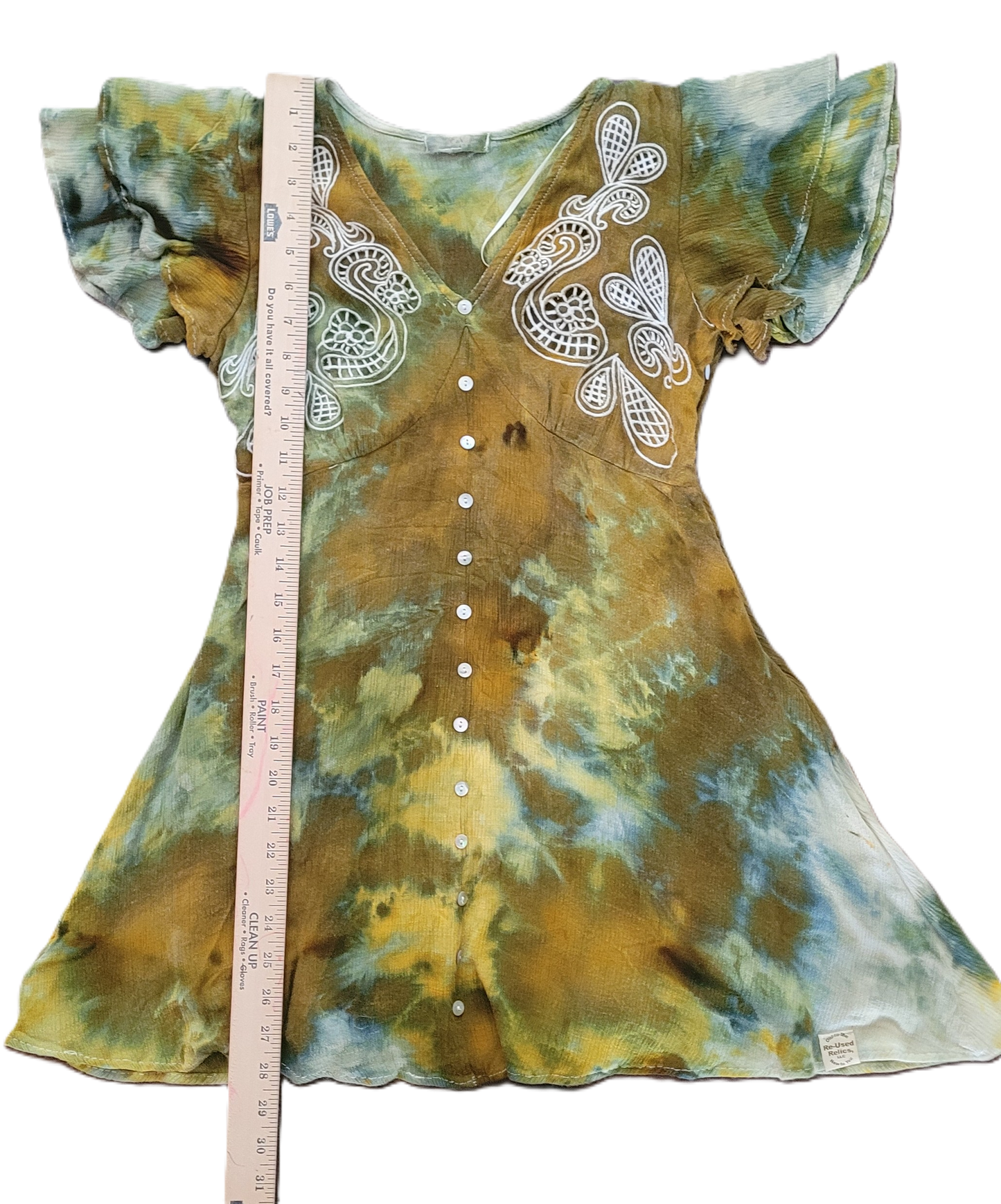 Gilded Grove Upcycled Rayon Dress - Adult, Ladies, Size S