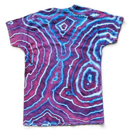 Ultraviolet Agate Tie-Dye T-Shirt – Adult, Unisex, Size M - Re-Used Relics