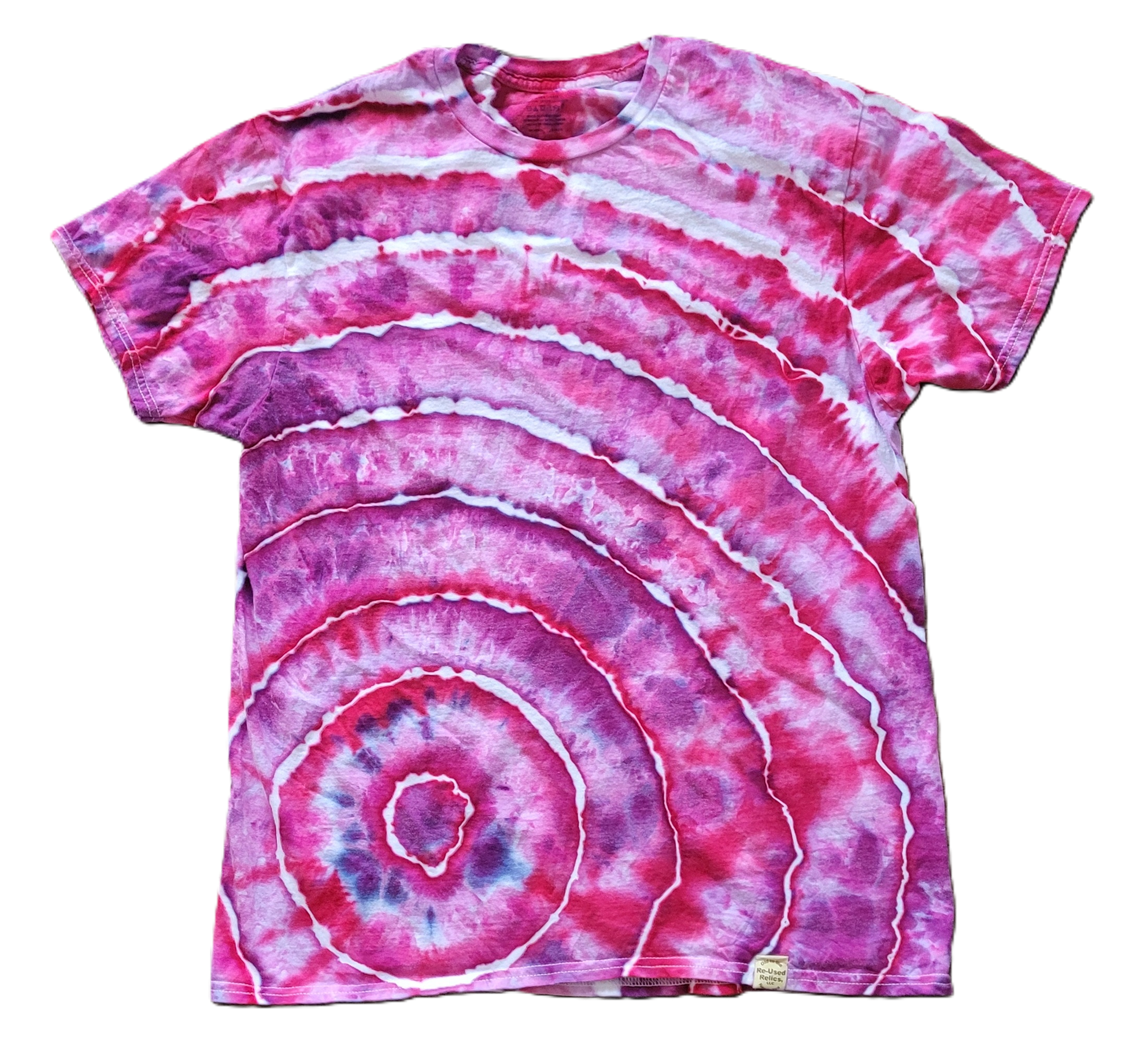 Berry Quartz Geode Tie-Dye T-Shirt - Adult, Unisex, Size L