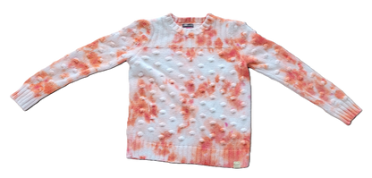 Peach Prosecco Upcycled Sweater – Adult, Ladies, Size S - Re-Used Relics