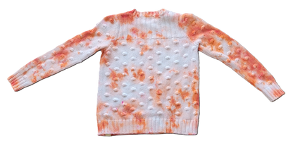 Peach Prosecco Upcycled Sweater – Adult, Ladies, Size S - Re-Used Relics