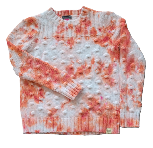 Peach Prosecco Upcycled Sweater – Adult, Ladies, Size S