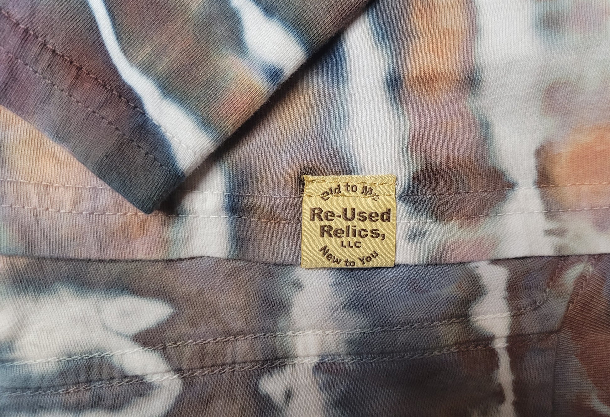 Linear Stone Tie-Dye T-Shirt - Adult, Unisex - Re-Used Relics