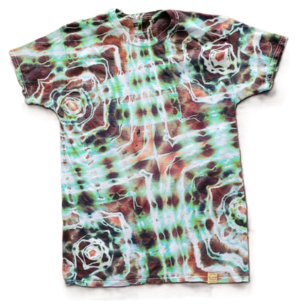 Neon Geode Tie-Dye T-Shirt – Adult, Unisex, Size M - Re-Used Relics