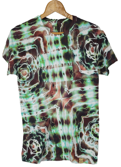 Neon Geode Tie-Dye T-Shirt – Adult, Unisex, Size M - Re-Used Relics