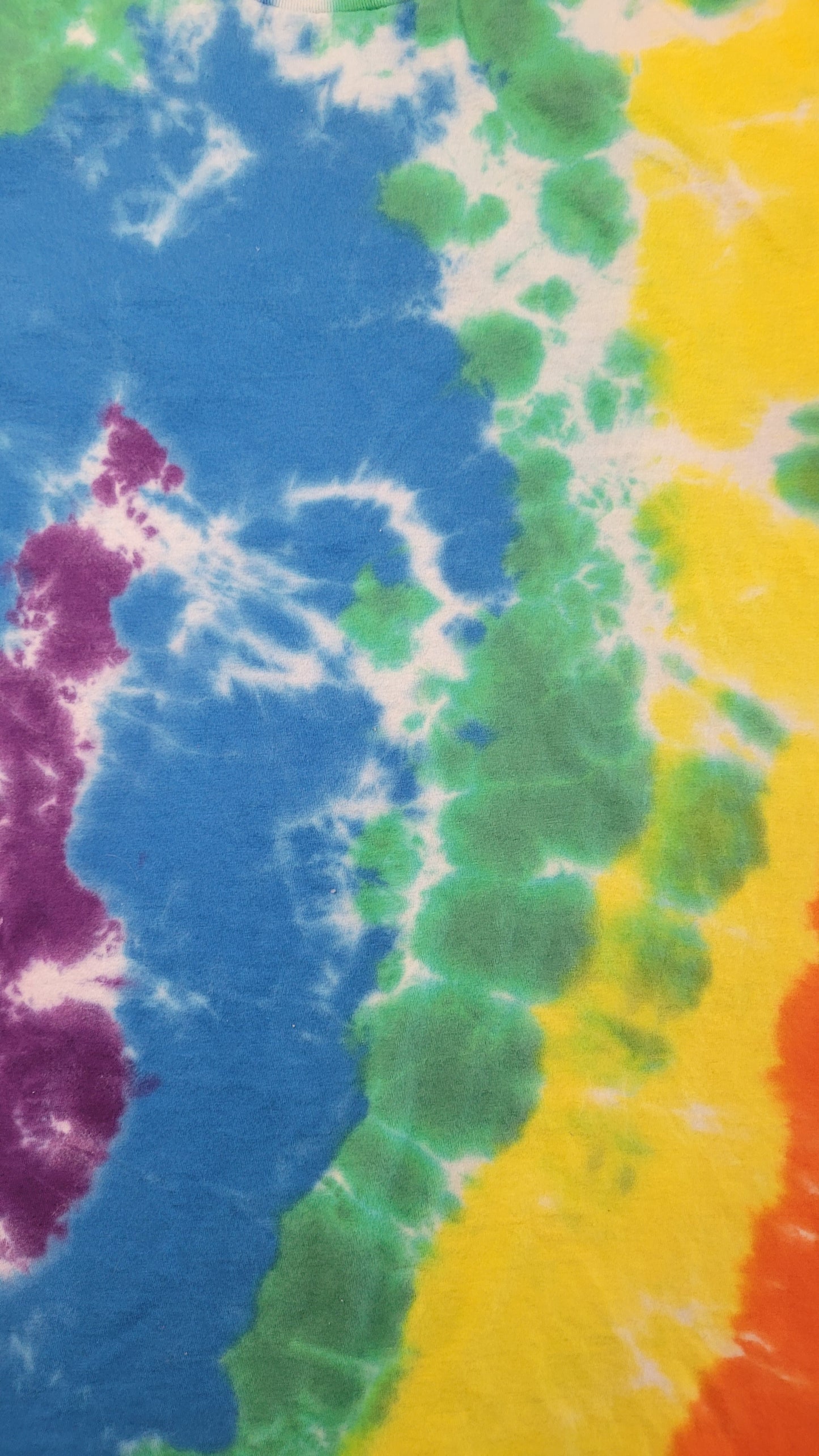 Liquid Rainbow Tie-Dye T-Shirt - Adult, Unisex, Size M - Re-Used Relics