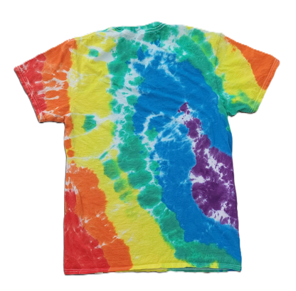 Liquid Rainbow Tie-Dye T-Shirt - Adult, Unisex, Size M - Re-Used Relics