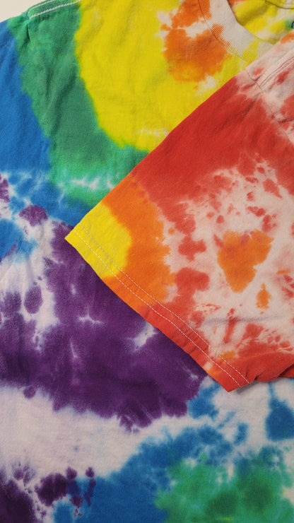 Technicolor Dreamscape  Tie-Dye T-Shirt - Adult, Unisex, Size M - Re-Used Relics
