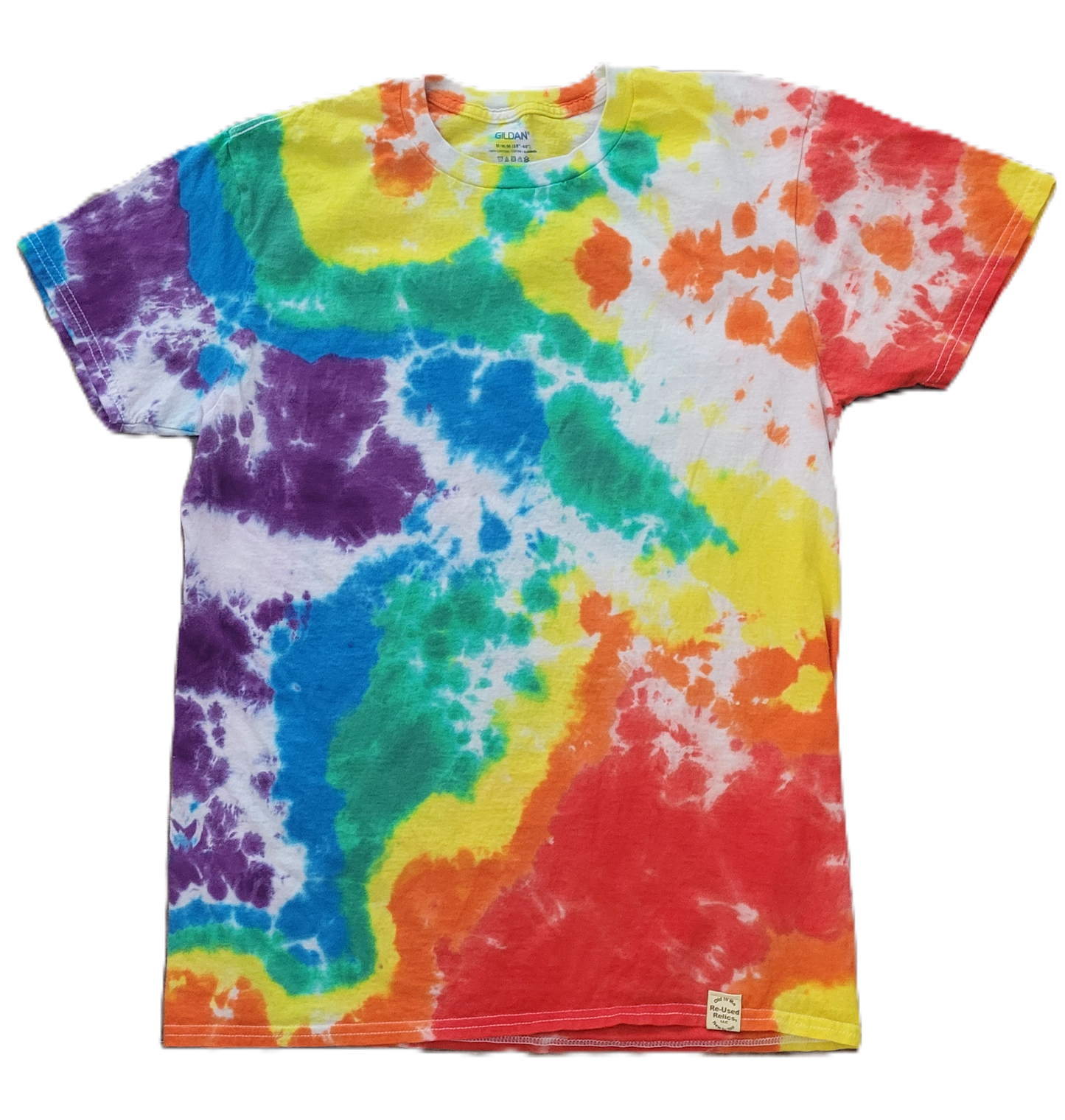 Technicolor Dreamscape  Tie-Dye T-Shirt - Adult, Unisex, Size M - Re-Used Relics