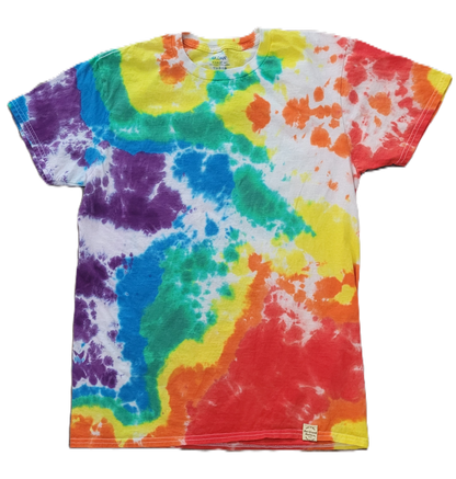 Technicolor Dreamscape  Tie-Dye T-Shirt - Adult, Unisex, Size M - Re-Used Relics