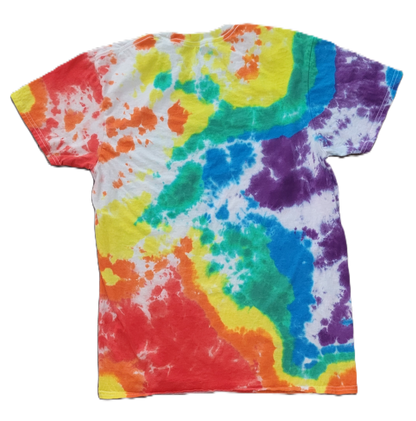 Technicolor Dreamscape  Tie-Dye T-Shirt - Adult, Unisex, Size M - Re-Used Relics