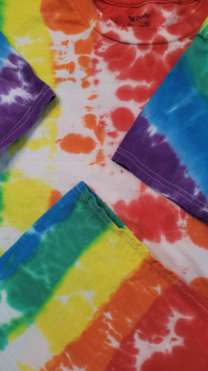 Rainbow Revolution  Tie-Dye T-Shirt - Adult, Unisex, Size M - Re-Used Relics