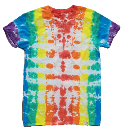 Rainbow Revolution  Tie-Dye T-Shirt - Adult, Unisex, Size M - Re-Used Relics