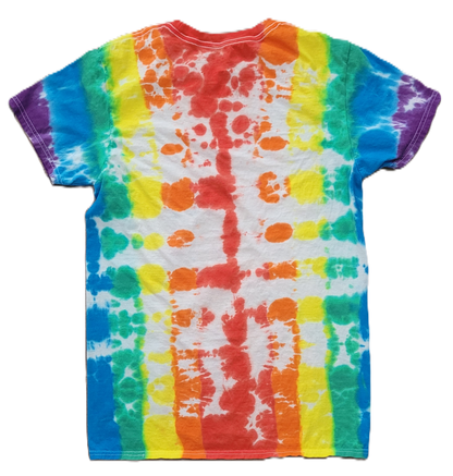 Rainbow Revolution  Tie-Dye T-Shirt - Adult, Unisex, Size M - Re-Used Relics