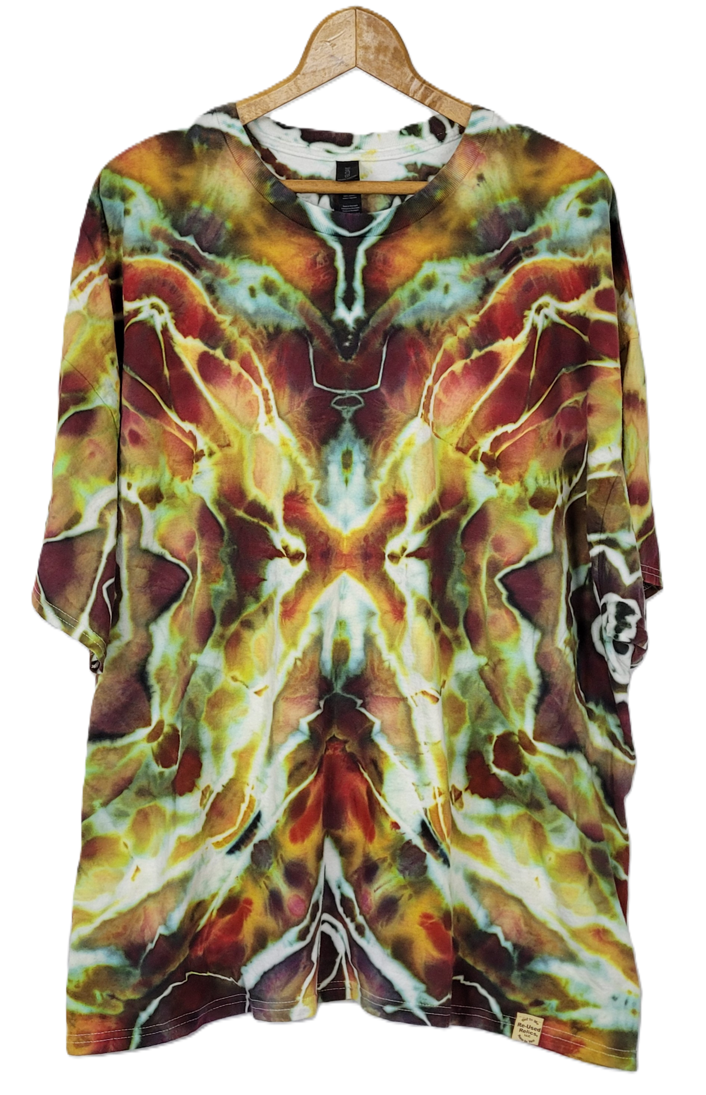 Chrysalis Kaleidoscope Tie-Dye T-Shirt – Adult, Unisex, Size 4XL