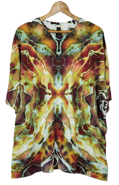 Chrysalis Kaleidoscope Tie-Dye T-Shirt – Adult, Unisex, Size 4XL