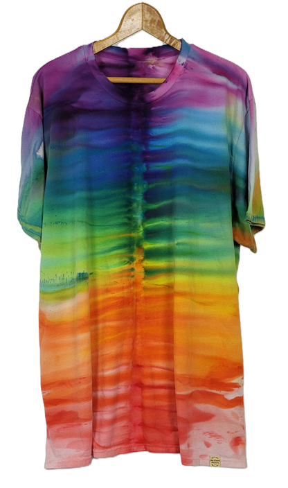 Spectrum Spine Tie-Dye T-Shirt – Adult, Unisex, Size 3XL