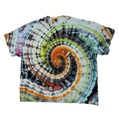 Solar Eclipse Spiral Tie-Dye T-Shirt – Adult, Unisex, Size 4XL