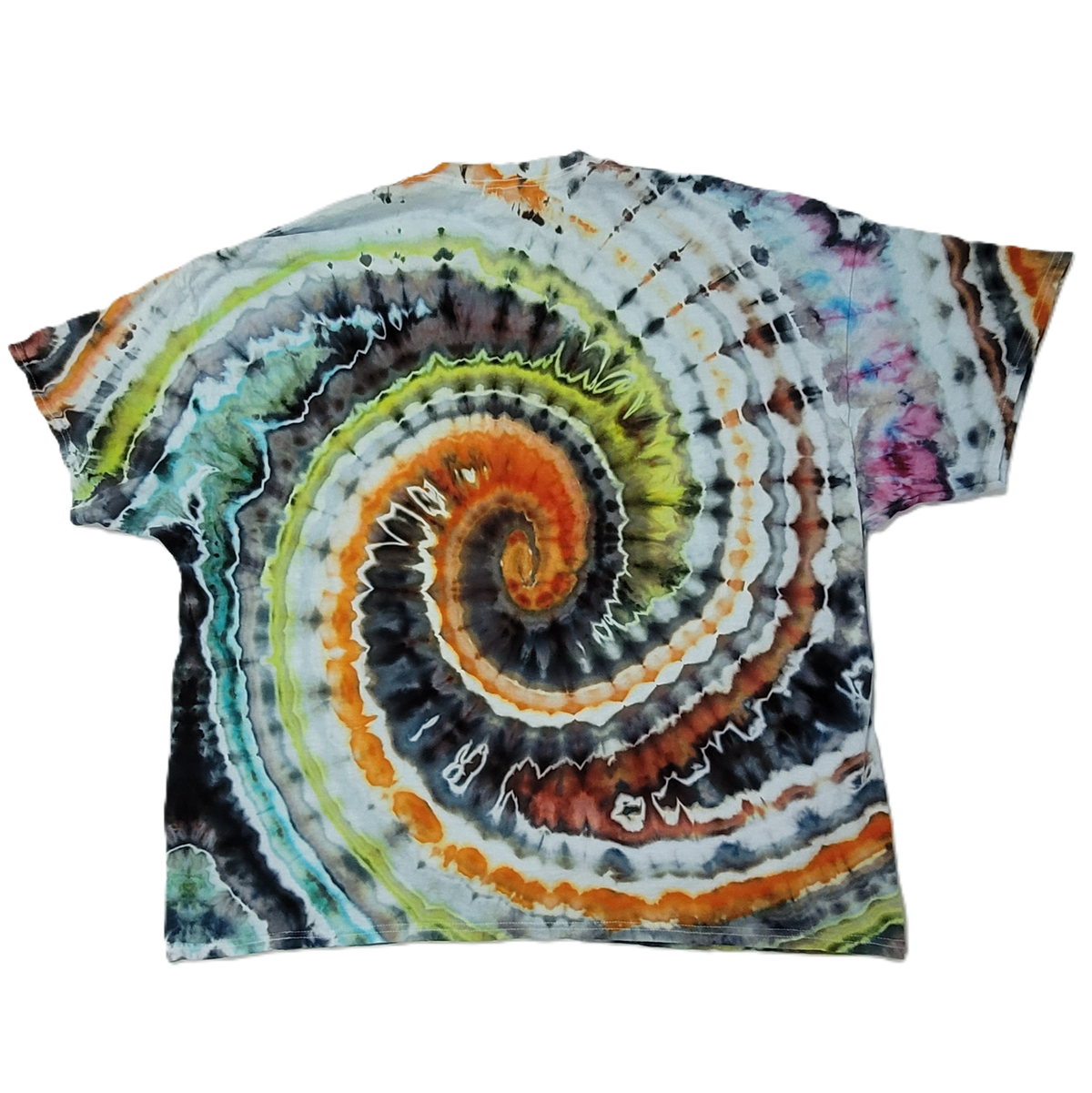 Solar Eclipse Spiral Tie-Dye T-Shirt – Adult, Unisex, Size 4XL