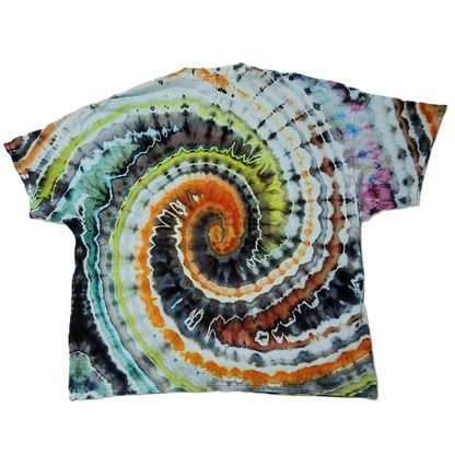 Solar Eclipse Spiral Tie-Dye T-Shirt – Adult, Unisex, Size 4XL